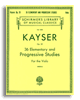 Hal Leonard 50262250 - Kayser - 36 Elementary And Progressive Studies (Viola)