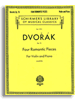 Hal Leonard 50262840 - Dvorak - Four Romantic Pieces, Op. 75 (Piano / Violin)